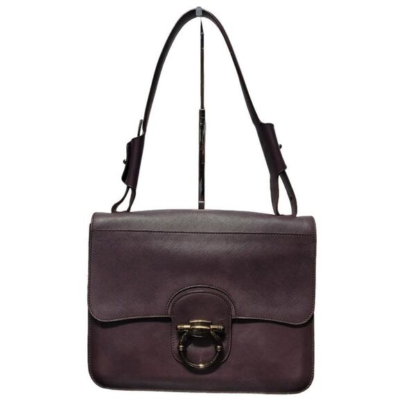 Salvatore Ferragamo Purple Shoulder Bag with Classic Design - Picture 1 of 14